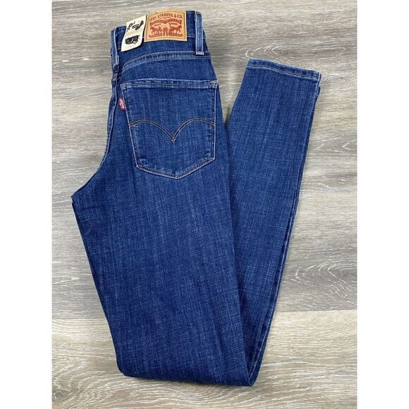 NWT Levi's 721 Womens 24 -High Rise Skinny Jeans Blue Denim Pants NEW WITH TAGS - Picture 1 of 11